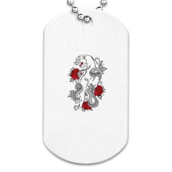 Traditional Japanese Panther Dog Tag | Mazezy