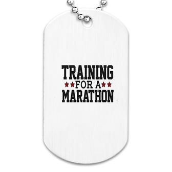 Training For A Marathon Dog Tag | Mazezy