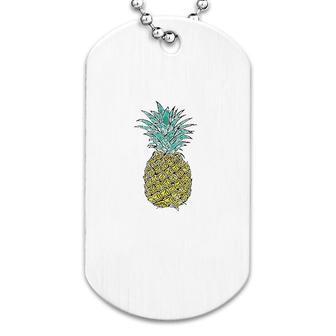 Tropical Pineapple Dog Tag | Mazezy