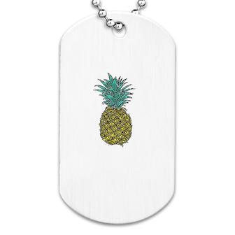 Tropical Pineapple Dog Tag | Mazezy
