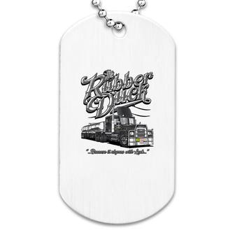 Trucker Graphic Dog Tag | Mazezy