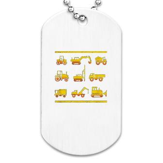 Trucks And Diggers Dog Tag | Mazezy