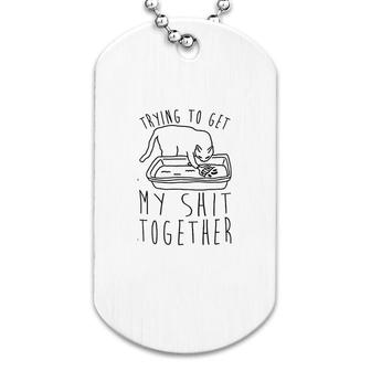Trying To Get Together Dog Tag | Mazezy