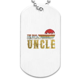 Uncle Man Myth Bad Influence Dog Tag | Mazezy