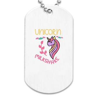 Unicorn Milkshake Dog Tag | Mazezy