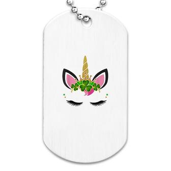 Unicorn St Patricks Day Dog Tag | Mazezy