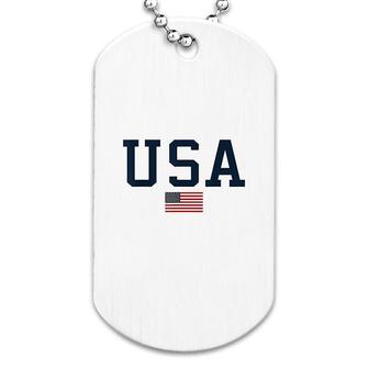 Usa Patriotic American Flag 4th Of July Dog Tag | Mazezy