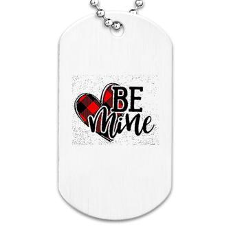 Valentines Day Buffalo Plaid And Leopard Heart Dog Tag | Mazezy