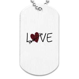 Valentines Day For Women Love Heart Dog Tag | Mazezy