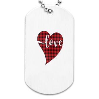 Valentines Day Love Heart Dog Tag | Mazezy