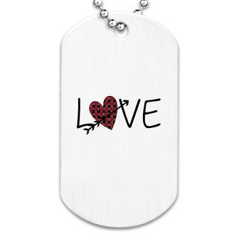 Valentine's Day Love Heart Print Dog Tag | Mazezy