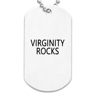 Virginity Crew Rocks Great Gift Dog Tag | Mazezy