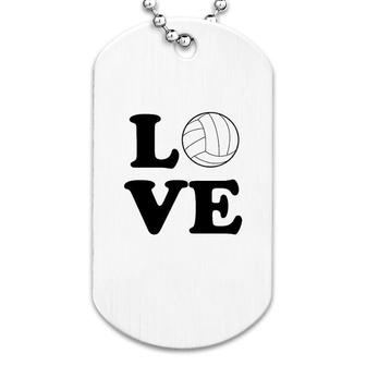 Volleyball Love Team Player Dog Tag | Mazezy