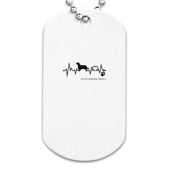 Welsh Springer Spanieldog Heartbeat Dog Paw Dog Lovers Gift For Dog Moms And Dads Dog Tag - Seseable