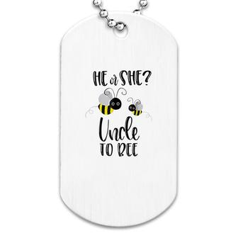 What Will It Bee Gender Reveal He Or She Dog Tag | Mazezy