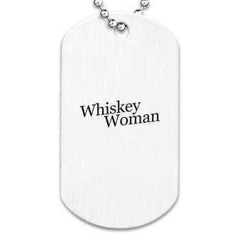 Whiskey Woman Dog Tag | Mazezy