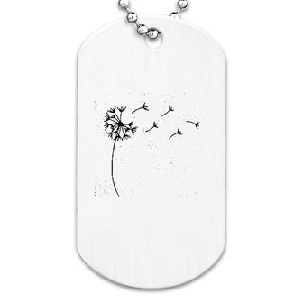Women Dandelion Casual Scatter Kindness Wish Novelty Dog Tag | Mazezy