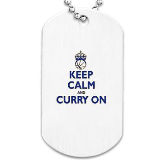 Youth Keep Calm And Curry On Dog Tag | Mazezy UK
