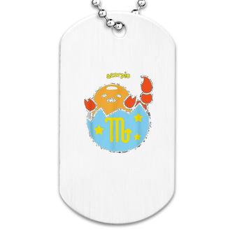 Zodiac Scorpio Cute Dog Tag | Mazezy
