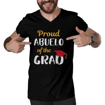 Abuelo Of Graduate Proud Grandpa Graduation Tee Men V-Neck Tshirt | Mazezy