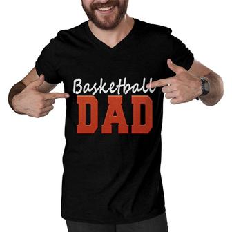 Basketball Dad Men V-Neck Tshirt | Mazezy