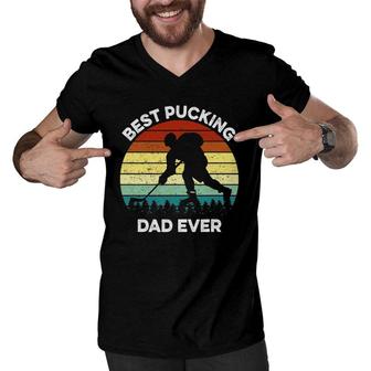 Best Pucking Dad Ever Father's Day Men V-Neck Tshirt | Mazezy