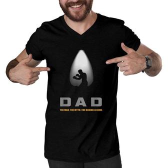 Boxing Dad Boxing Apparel Boxing Men V-Neck Tshirt | Mazezy