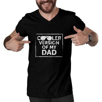 Cooler Version Of My Dad Funny Men V-Neck Tshirt | Mazezy