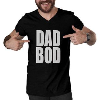 Dad Bod Men V-Neck Tshirt | Mazezy