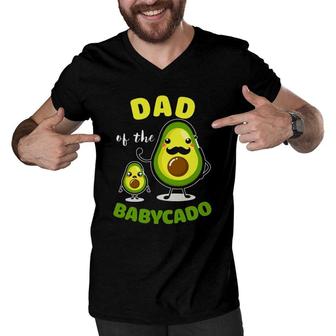 Dad Of The Babycado Avocado Family Matching Gift Men V-Neck Tshirt | Mazezy