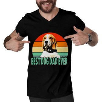 Dog Beagle Best Dog Dad Everdog Motherfor Men Premium 89 Paws Men V-Neck Tshirt | Mazezy
