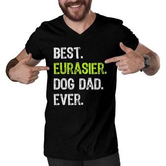 Eurasier Dog Dad Father's Day Dog Lovers Men V-Neck Tshirt | Mazezy