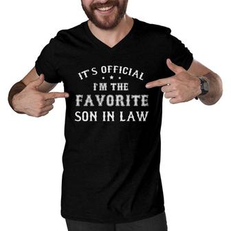 Favorite Son In Law Funny Gift From Father Mother In Law Men V-Neck Tshirt | Mazezy