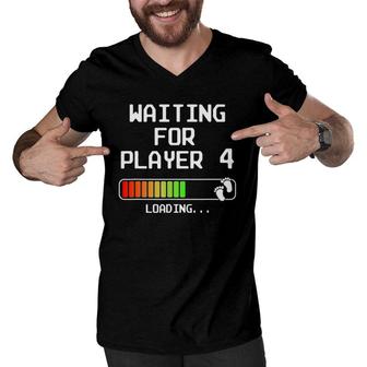 Gamer Pregnancy Announcement 2Nd Baby Expectant Dad Player 4 Ver2 Men V-Neck Tshirt | Mazezy