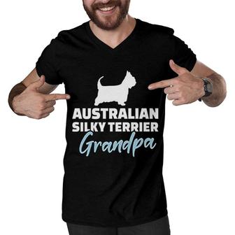 Grandpa Grumpa Definition Men V-Neck Tshirt | Mazezy