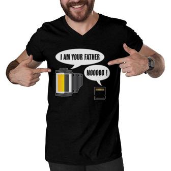 I Am Your Father Funny Photographer Digital Sd Card Men V-Neck Tshirt