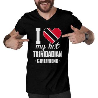 I Love My Hot Trinidadian Girlfriend Men V-Neck Tshirt | Mazezy