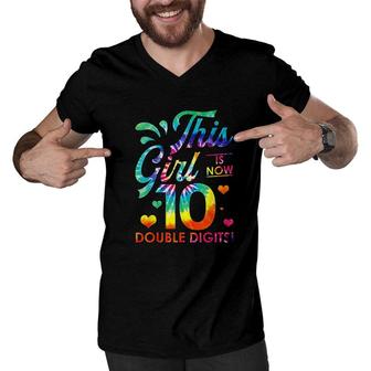 Its My 10th Birthday This Girl Is Now 10 Years Old Men V-Neck Tshirt - Seseable