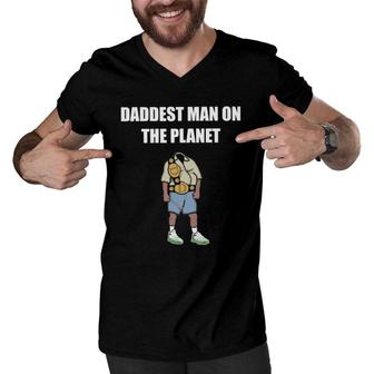 Mens Daddest Man On The Planet Men V-Neck Tshirt | Mazezy
