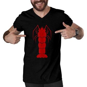 Shrimp Crawfish Crawdad Men V-Neck Tshirt | Mazezy