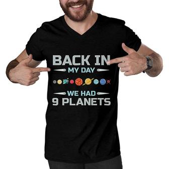 Solar System Astronaut Planets Spaceman Space Dwarf Premium Men V-Neck Tshirt - Seseable