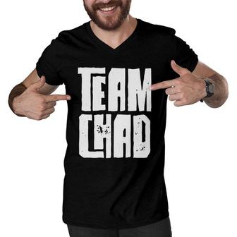 Team Chad Husband Son Grandson Dad Sports Family Group Men V-Neck Tshirt