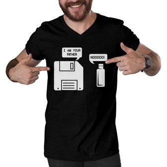 Usb I Am Your Father, Funny Computer Geek Nerd Gift Idea Men V-Neck Tshirt | Mazezy