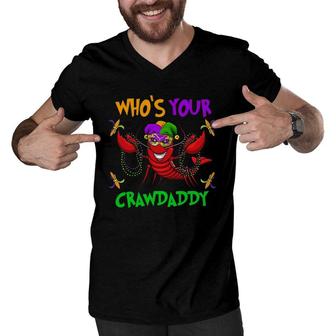 Who's Your Crawdaddy T Mardi Gras Parade 2022 Ver2 Men V-Neck Tshirt | Mazezy