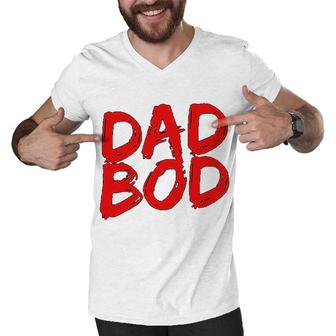 Dad Bod Men V-Neck Tshirt | Mazezy