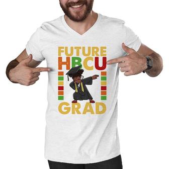 Future Hbcu Grad Alumni Graduate College Graduation Kids Men V-Neck Tshirt - Seseable