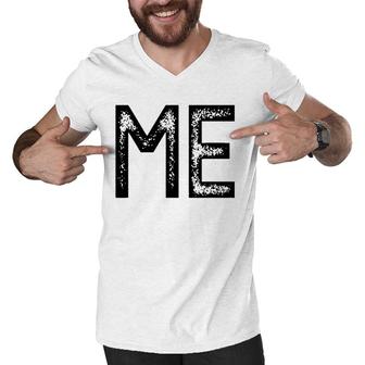 Mom Dad And Son Daughter Matching Funny Me & Mini Me Men V-Neck Tshirt | Mazezy