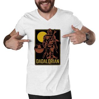 The Dadalorian Dadalorian Essential Men V-Neck Tshirt | Mazezy