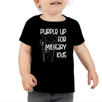 Purple Up For Military Kids - Month Of The Military Child Toddler Tshirt - Seseable