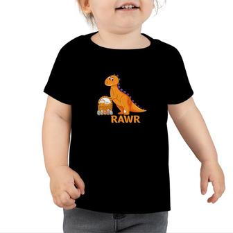 Rawr Dinosaur Egg Hunt Easter Happy Easter Day 2022 Toddler Tshirt - Seseable